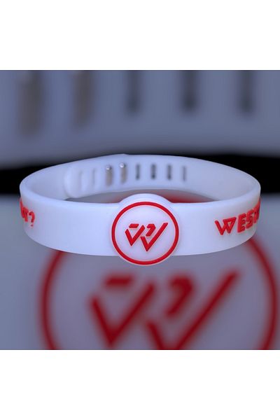 PurpleJam Russell Westbrook White Adjustable Basketball Bracelet