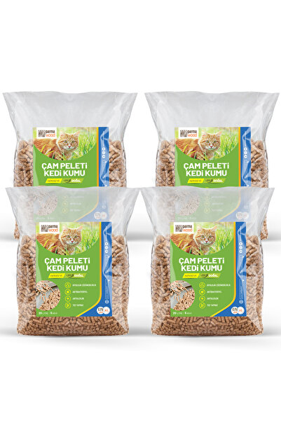 PARMA WOOD PARMAWOOD %100 DOĞAL ÇAM PELETİ (KEDİ KUMU) 4*5KG