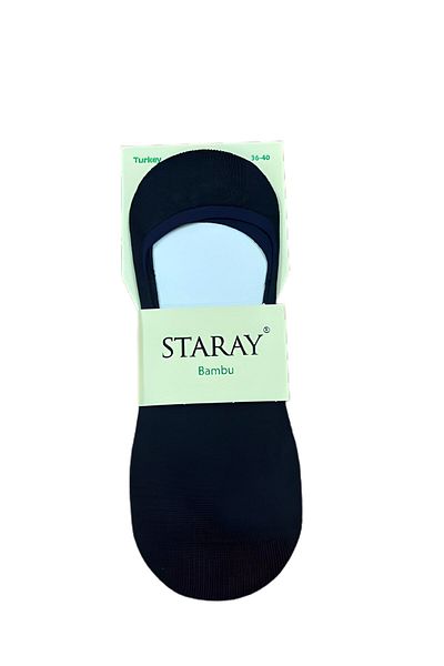 Staray 12 ζευγάρια μαύρες κάλτσες μπαλαρίνας από μπαμπού σιλικόνης χωρίς ραφές