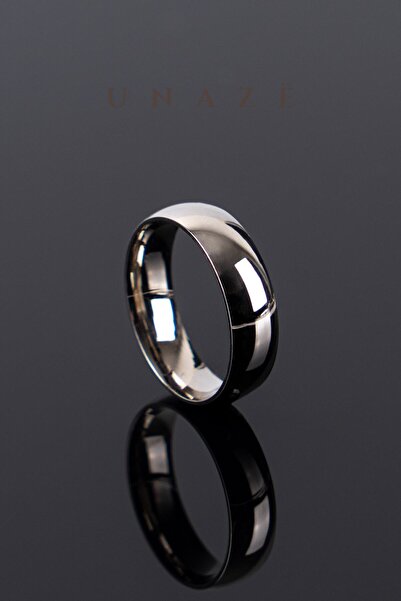 Unaze Bombeli Alyans 925 Ayar Gümüş Alyans 5 mm Taşlı Alyans 6 mm Taşsız Alyans Nişan Yüzüğü