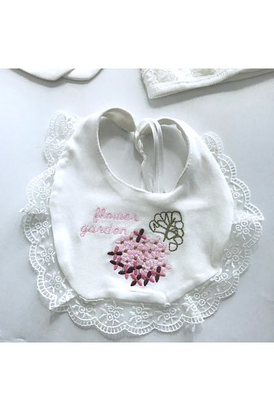 Eda Baby بوني كوبية مطرزة 5 قطع إصدار المستشفى