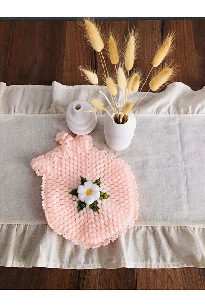 ONTİC Dowry Hand Knitted Groom Bundle Bridal Dowry Gift Plump Bowknot Bath Loofah