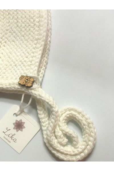 Lika Bamboo Knitted Baby Hat 6-9 Months (HAND MADE)