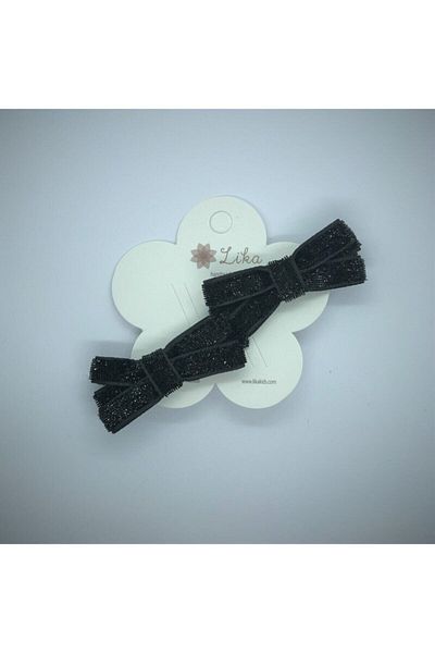 Lika 20 Sparkling Velvet Double Bow Buckle