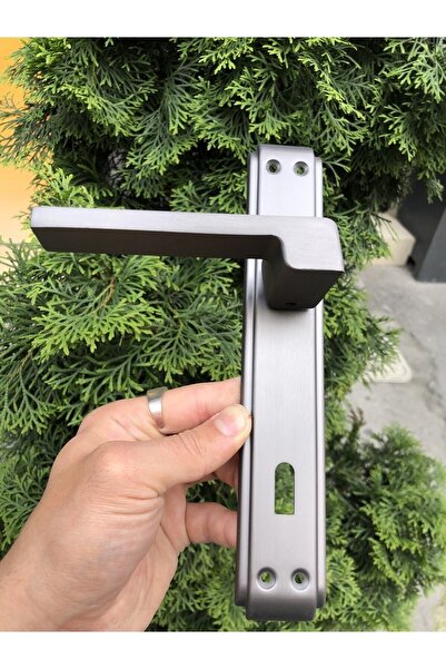 İyem Mâner de ușă cu oglindă Sofuoğlu Lux (Camera) Mat Andresit 1 SET PENTRU 1 UȘĂ