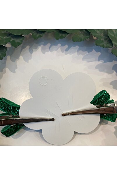 Lika 41 Sparkling Velvet Jewelled Double Bow Buckle Green