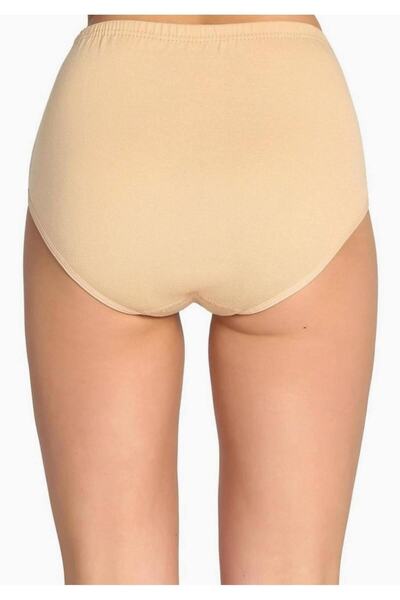 Tutku Women's Skin Rib Bato Panties New Season (6 Pieces Economical Pack)