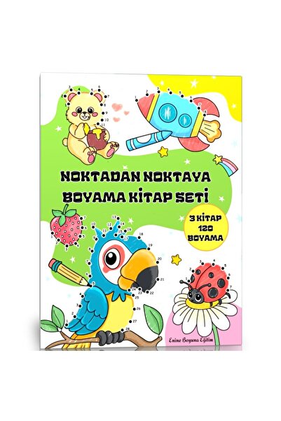 Enine Boyuna Eğitim Point to Point Coloring Book Set (3 Books)