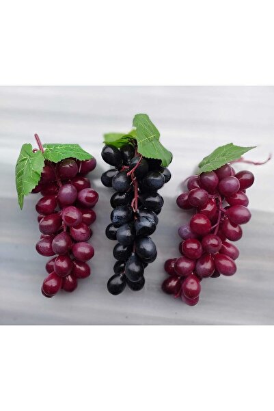 lolipophobi Yapay Üzüm 3 Adet, Yapay Meyve, Yapay Üzüm, Mutfak Dekor, Ev Dekor