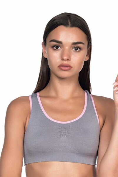 Acura Gray Pink Women's 4024 Double Bra Corset