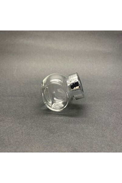 Pause Art Home 40 CC YATIK KAVANOZ - GÜMÜŞ KAPAKLI - 40 ML ÇİFT DİPLİ MİNİ BAHARAT KAVANOZU 5 ADET