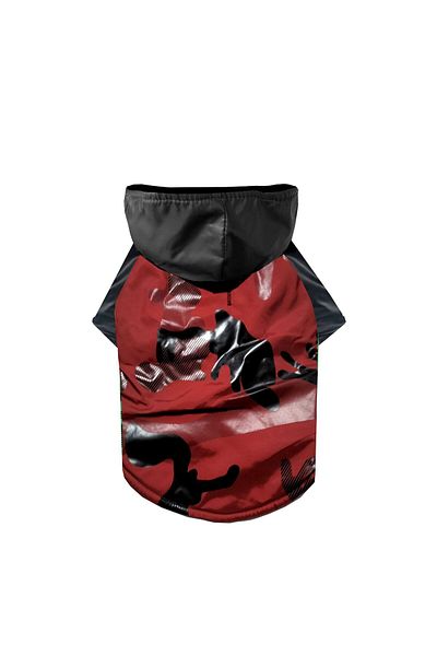 Alphadog Camo Red Dog Apparel Hooded Coat Raincoat
