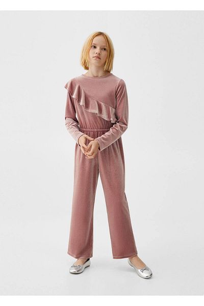 MANGO Kids Βελούδινη μακρύ φόρμα