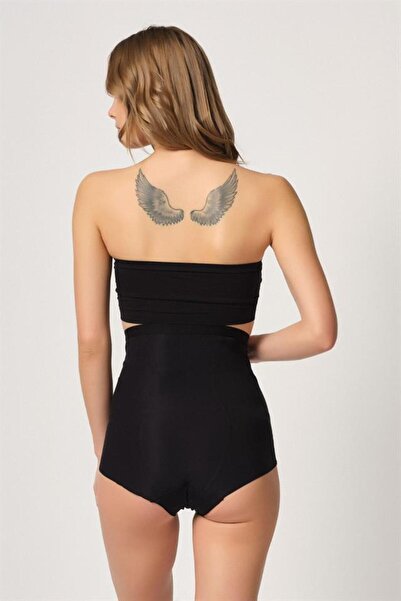 Acura Black Women's 2931 Abdominal Balen Supported Slip Laser Corset