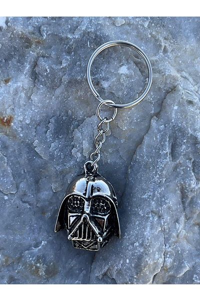 Piercing Market Steel & Silver Star Wars Darth Vader Keychain and Bag Ornament 3D