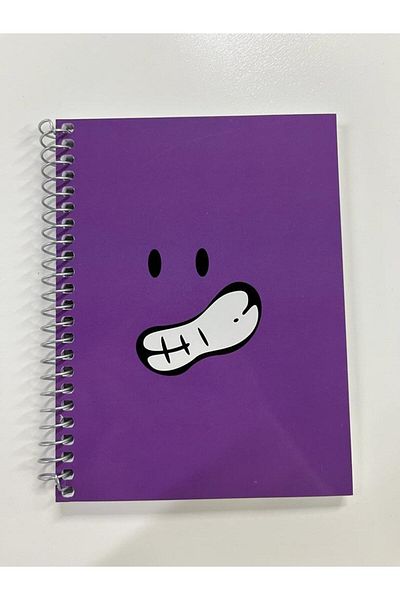 Mynote Smiley Notebook A6 80ypStriped
