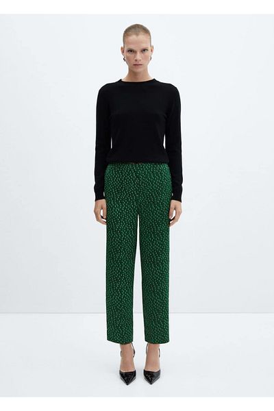MANGO Woman Pantaloni florali