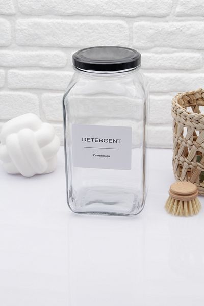 zezedesing Βάζο απορρυπαντικού γυαλιού 3000ml