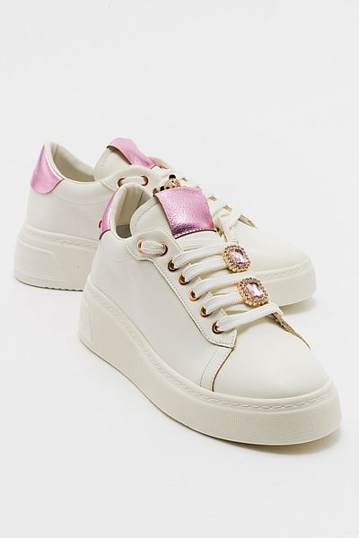 LuviShoes Bílé dámské sportovní tenisky GRAU