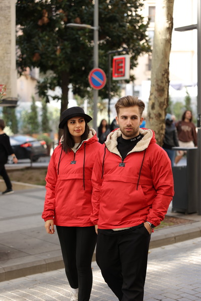 KİLSBUTİK KANGAROO POCKET COAT WITH FUR INSIDE WATERPROOF UNISEX