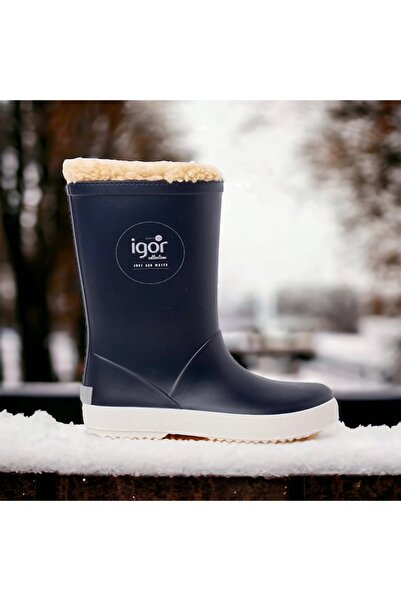 IGOR W10207 Splash unisex çocuk içi kürklü kar botu , yağmur çizmesi , kaymaz taban