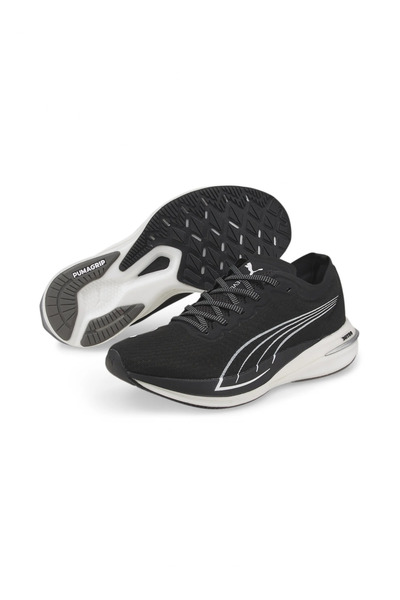 Puma Deviate Nitro Lace-Up Siyah Kadın Koşu Ayakkabısı 19445307