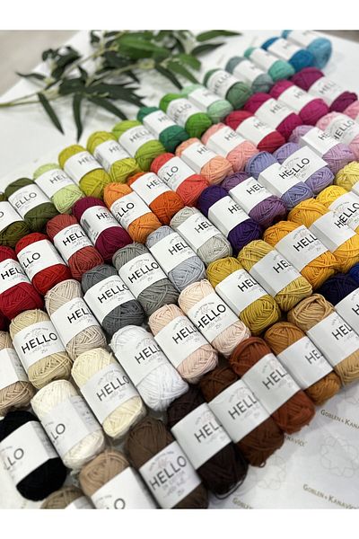 goblenkanaviçe 76 Pieces Hello Yarn Set in All Colors