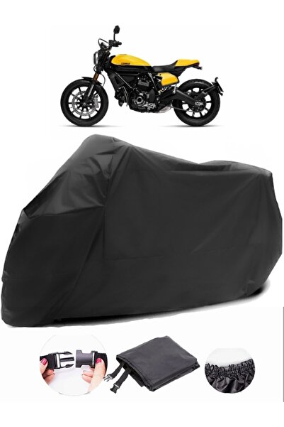 AutoZEL دوكاتي تشويش إذاعي كامل خنق أسود دراجة نارية القماش المشمع للماء دائم...