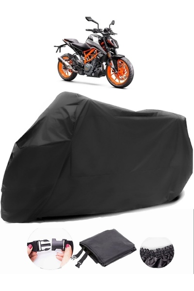 AutoZEL KTM 390 Duke قماش أسود للدراجات النارية مقاوم للماء ومتين