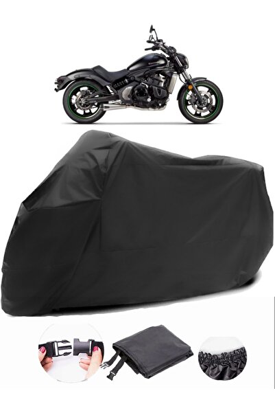 AutoZEL كاواساكي فولكان S أسود للدراجات النارية القماش المشمع مقاوم للماء