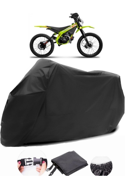 AutoZEL يوكي FX1 متوافق مع القماش المشمع الأسود للدراجات النارية المقاوم للماء