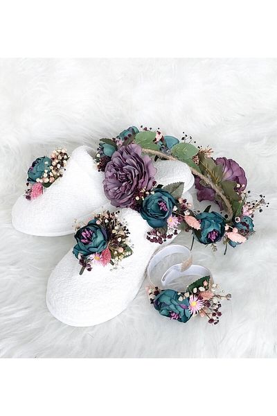 htk butik Mother Baby Set Maternity Set Maternity Slippers Maternity Crown Baby Crown