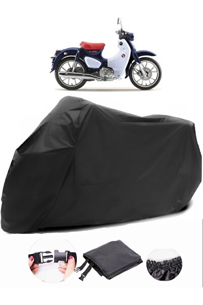 AutoZEL هوندا سوبر شبل C125 القماش المشمع الأسود للدراجات النارية مقاوم للماء