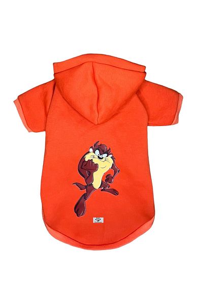 PetiliDünya TazSweat- Hooded Dog and Cat Patterned Hoodie