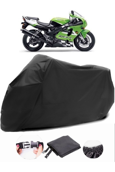 AutoZEL كاواساكي ZX-7 R أسود للدراجات النارية القماش المشمع مقاوم للماء