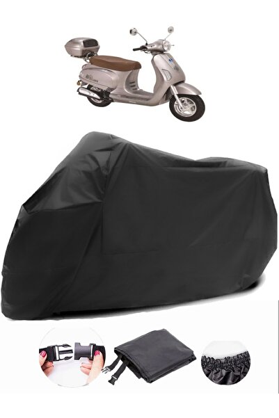 AutoZEL بيسان سارديس 125 قماش مشمع أسود للدراجات النارية مقاوم للماء