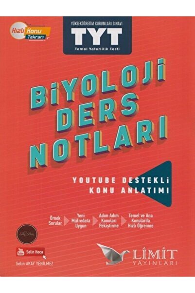 LMT Limit Yayınları Limit Tyt Biyoloji Ders Notları Selin Hoca Dan