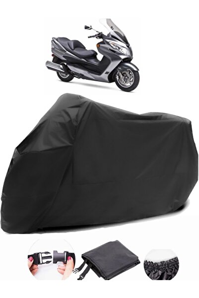 AutoZEL سوزوكي برجمان AN 400 قماش متين ومقاوم للماء باللون الأسود للدراجات ال...