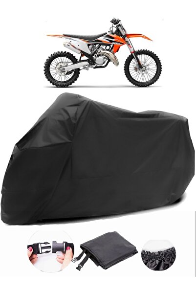 AutoZEL KTM 125 SX قماش متين ومقاوم للماء باللون الأسود للدراجات النارية