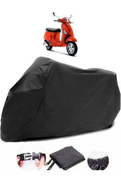 AutoZEL Vespa LX 150 3V أي قماش مشمع أسود للدراجات النارية مقاوم للماء