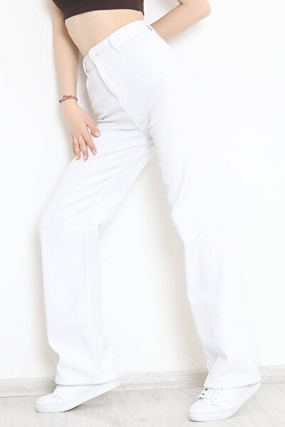 geenz manifacture Morcelo 90's Snow Wash Blue Lycra Super High Waist Loose Jeans Palazzo Trousers