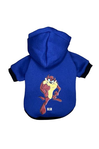 PetiliDünya Taz sweat Hooded Sweatshirt Dog And Cat Outfit - Patterned Hoodie