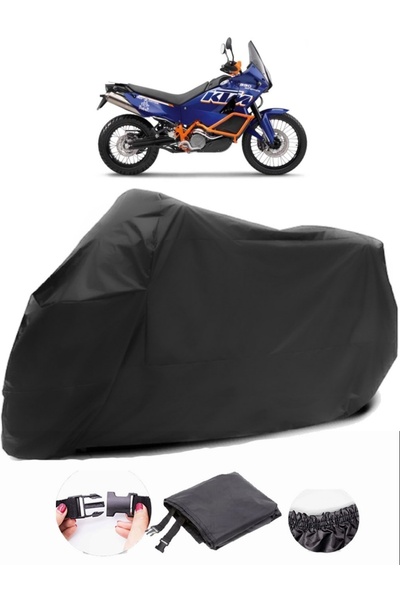 AutoZEL KTM 990 Adventure Dakar أسود للدراجات النارية من القماش المشمع المقاو...