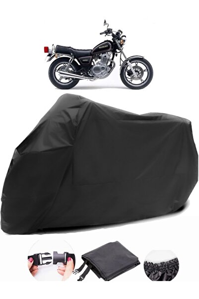 AutoZEL سوزوكي GN 250 القماش المشمع الأسود للدراجات النارية مقاوم للماء