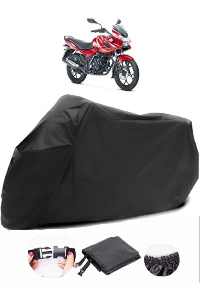 AutoZEL لباجاج ديسكفري 150 F قماش أسود للدراجات النارية مقاوم للماء ومتين