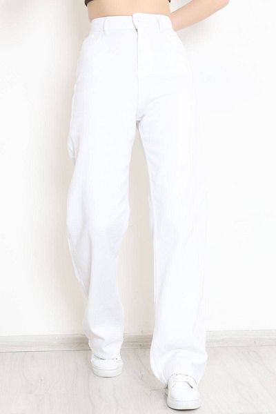 geenz manifacture Morcelo Anii 90 Snow Wash Blue Lycra Blugi largi cu talie super înaltă Pantaloni Palazzo