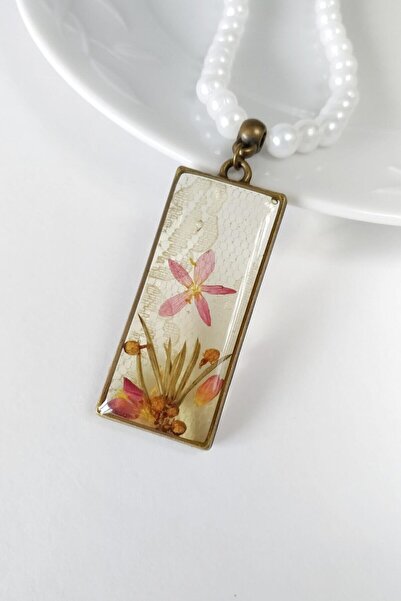 Halley Concept Special Design Handmade Real Floral Epoxy Necklace