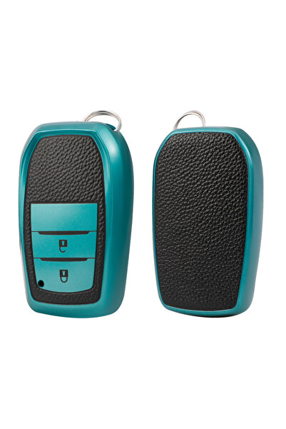 AYCANSTORE Husă Tpu pentru telecomandă Toyota cu 2 butoane (verde)