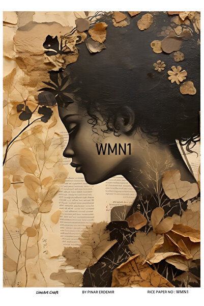 LİNEART Wmn1 Series Patterned Brass Decopage - 30X42