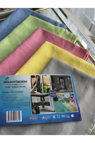 Mikrofiberim 5 Pieces Microfiber Glass General Cleaning Cloth 40x60 Cm